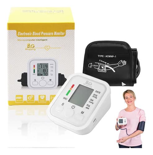 Aparelho Medidor De Pressão Arterial Digital De Braço Health Herald Branco - 1